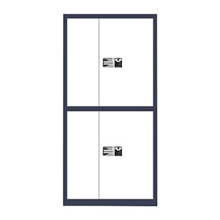 通雙節(jié)國(guó)保指紋密碼鎖-藍(lán)白